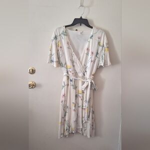 LC Lauren Conrad Faux Wrap Floral Dress
